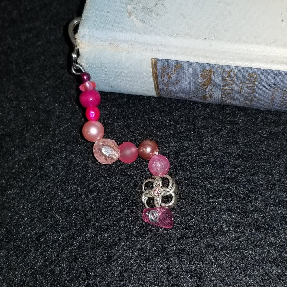🦄3/$20 Pink Bookmark Handmade OOAK